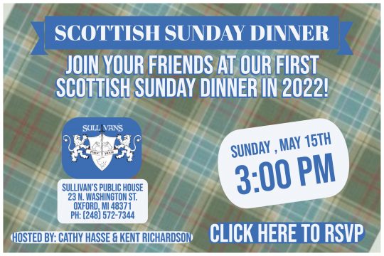 May Scottish Sunday Dinner