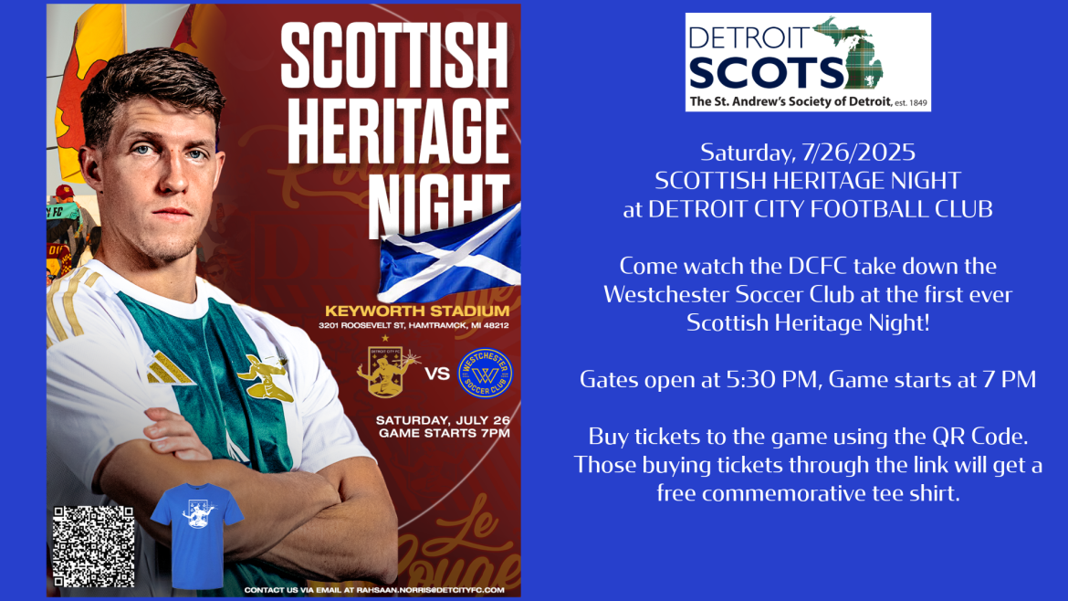 DCFC Scottish Heritage Night DCFC Scottish Heritage Night