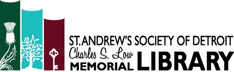 Logo -- Charles Low Memorial Library St. Andrew's Society of Detroit