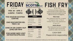 Detroit Scots Fish Fry Graphic