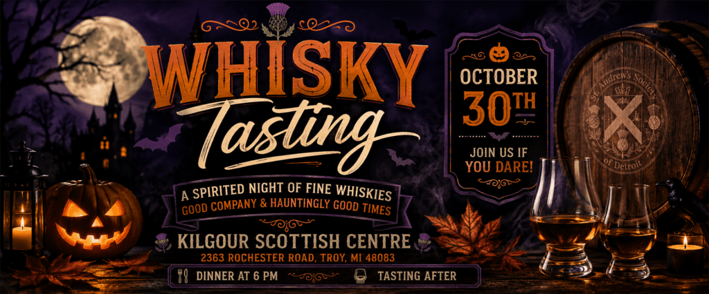 Whisky Tasting Oct. 30, 2026